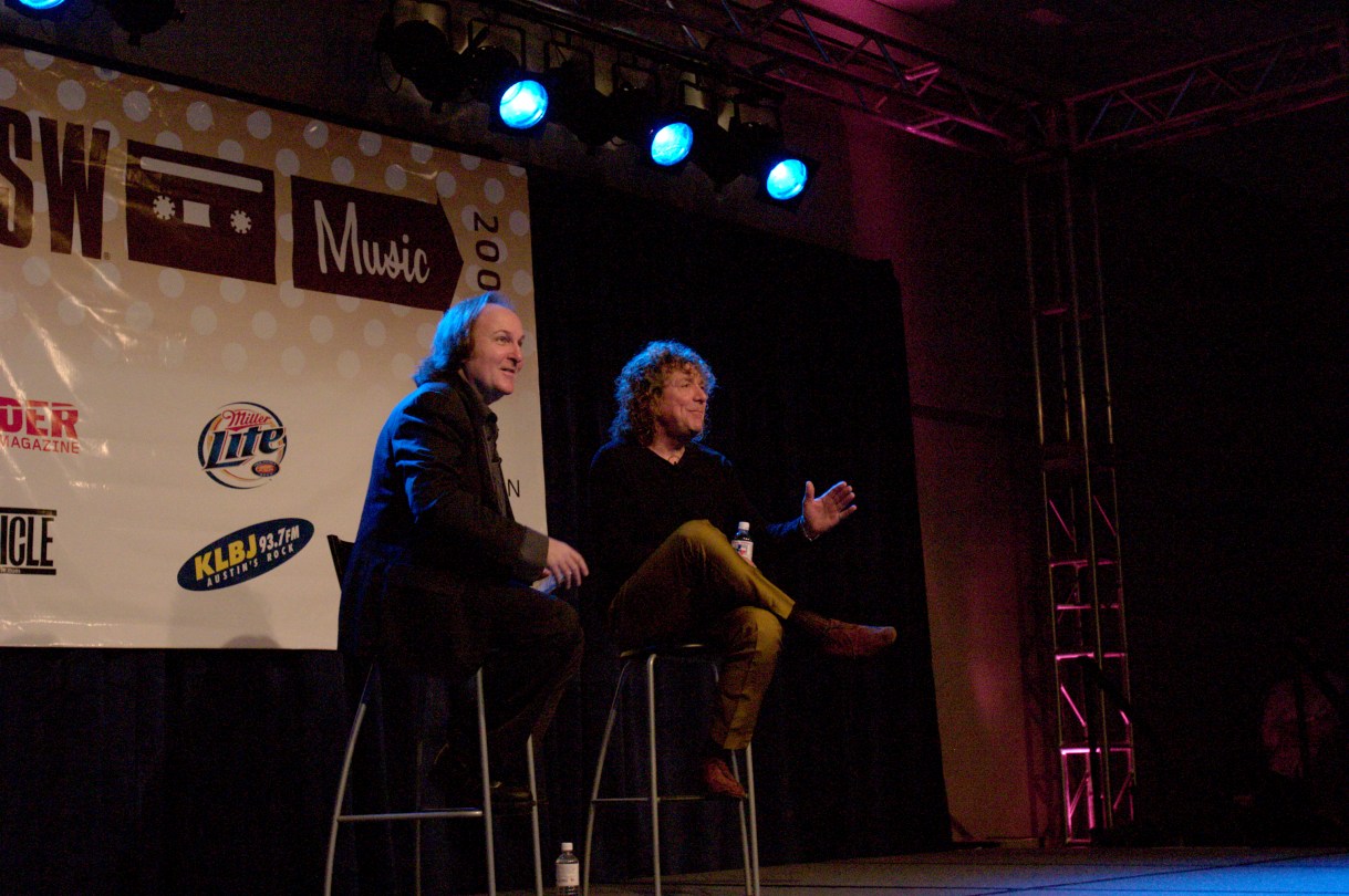 Bill Flanagan & Robert Plant at SXSW 2005