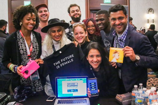 The EntertainAR Team at SXSW Hackathon in 2017