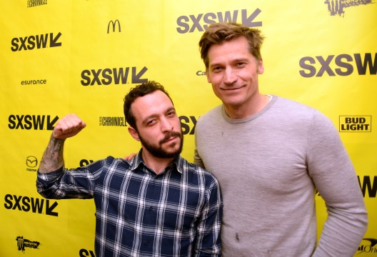 AUSTIN, TX - MARCH 11: Director Evan Katz (L) and actor Nikolaj Coster-Waldau attend the premiere of 