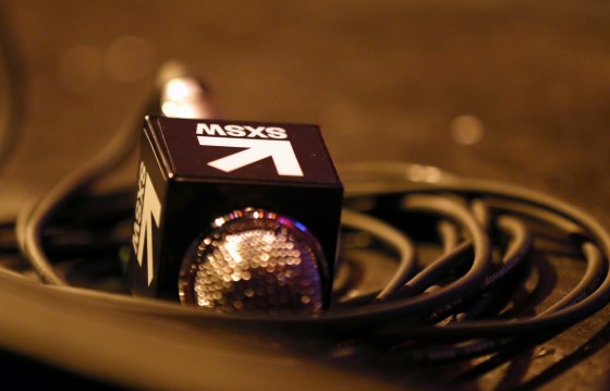 SX microphone - Photo by Diego Donamaria/Getty Images