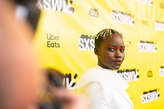 Lupita Nyong'o attends the Us world premiere at the Paramount Theater. Photo by Matt Winkelmeyer/Getty Images for SXSW