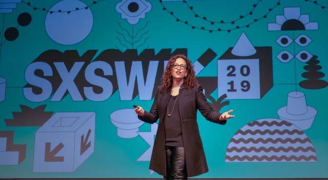 Amy Webb at her Featured Session – Photo by Von Franklin