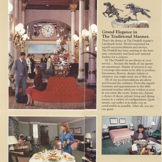 Driskill Hotel 1970s flyer