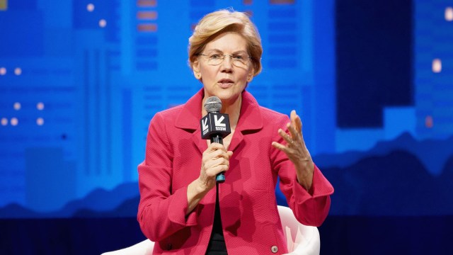 Elizabeth Warren speaks onstage during Conversations About America's Future - SXSW 2019. Photo by Amy E. Price/Getty Images for SXSW