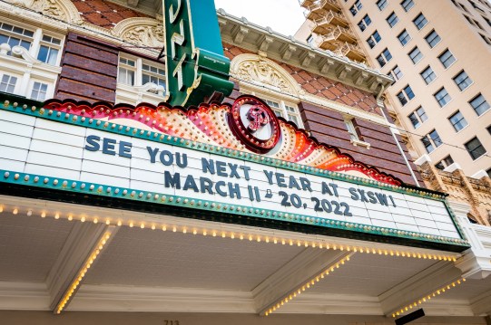 2022 SXSW Dates on Paramount Marquee - Photo By Ann Alva Wieding