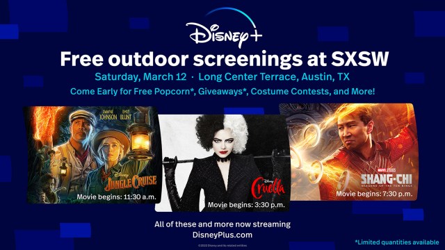 Free Outdoor Screenings Presented by Disney+ on March 12