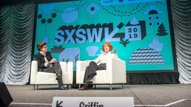 Kathy Griffin with Kara Swisher
