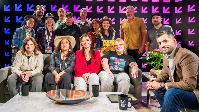 Indigo Girls Amy Ray & Emily Saliers, & Director Alexandria Bombach in the SXSW Studio - Photo by Caleb Pickens Indigo Girls Amy Ray & Emily Saliers, & Director Alexandria Bombach in the SXSW Studio - Photo by Caleb Pickens